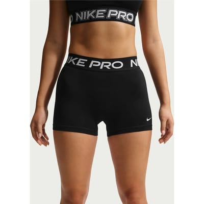Nike Bikeshorts met halfhoge taille voor dames (8 cm) Pro - Zwart- Dames, Zwart XL