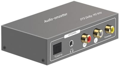 GELLDG HDMI ARC-audio-extractor - Digitaal-naar-analoog-audio-omzetter - HDMI ARC, Toslink, coaxiaal-naar-coaxiaal - Analoge RCA 3,5 mm-omzetter - Geschikt voor versterkers, soundbars, home cinema-systemen, enz.