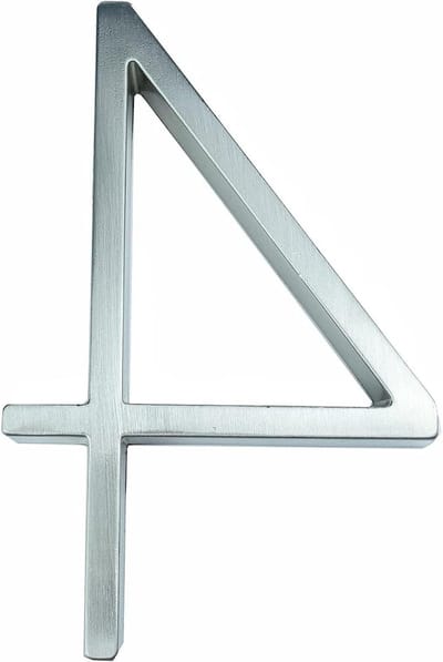 Huisnummer - Adrescijfer Deur - Huis Adres - Rustiek Gehamerd - 127mm - Zwart