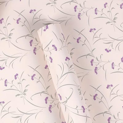 1 rol 17,7 * 78,74 inch PVC zelfklevende behang, pastorale slaapkamer zelfklevende behang, slaapzaal muurstickers om de kamer te decoreren 2M blauw