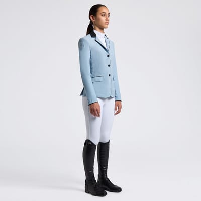 Cavalleria Toscana Meisjes Wedstrijdjas Fog SS25 S Blauw