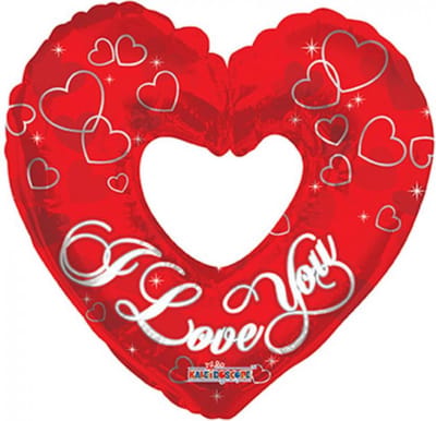Wefiesta - Folieballon I love you hart