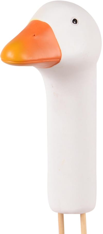 UNUS® Tuinsteker ganzenkop groot polyresin - Decoratie voor buiten - Tuin - Metaal - Tuindecoratie voor buiten -