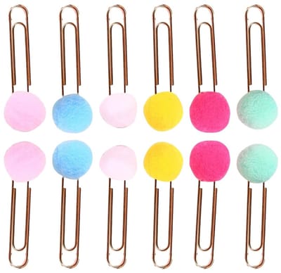 Dailygoods- Bladwijzerclips 30 Stuks - Kawaii Paperclips - Antislip - Kantoorklem - Bureauklem - Sterke Klemkracht - Schattige Ontwerpen