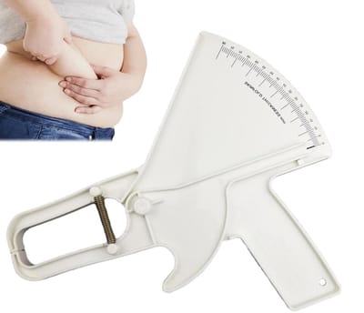 Lichaamsvetmeter - Vetmeetinstrument - Fitness volgen - Veerbelast ontwerp - 0-88 mm - Wit