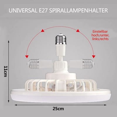 Plafondventilatorverlichting, E27 plafondventilator kroonluchter, stille plafondventilatorverlichting