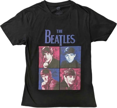 The Beatles - Portraits Heren T-shirt - S - Zwart