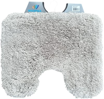 Wicotex - Toiletmat Bergen Taupe - Antislip onderkant - WC mat met uitsparing - Afmeting 50x60cm - Fluffy zacht