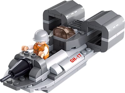 Sluban Army Jet Boot 3-in-1 bouwspeelgoed kinderen vanaf 6 jaar – Constructiespeelgoed modelbouw – bouwdoos met 101 bouwstenen en 1 minifiguur – M38-B0537F
