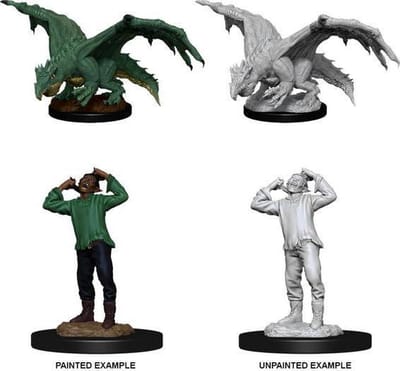 Nolzur's - Green dragon wyrmling & afflicted Elf