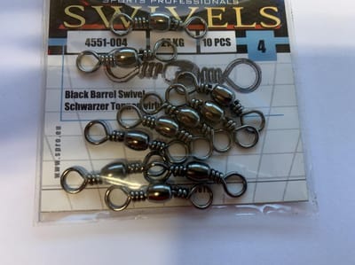 Spro - Ton wartel / Swivel - maat 4 - 10 stuks - 27 kg trekkracht