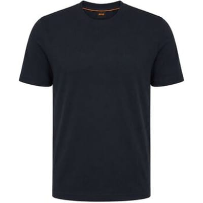 BOSS T-shirt Interlock Donkerblauw (navy) - Maat XXL - Heren - Casual T-shirts