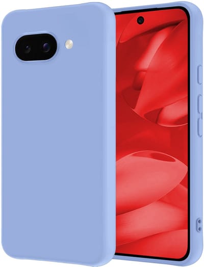 Hoesje - Geschikt voor Google Pixel 9a - Sterk & Shockproof - Hoes Cover - Siliconen Case - Lichtblauw