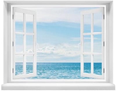 Vliegengordijn Klamboe met Klittenbandsluiting 100x120cm voor Balkon en Terras