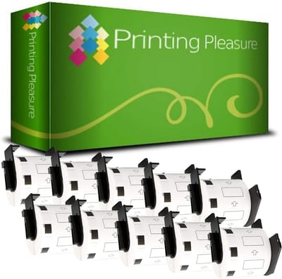 Adreslabels 29mm x 62mm Wit - Vervangende Etiketten voor P-Touch QL Series - 800 Etiketten per Rol