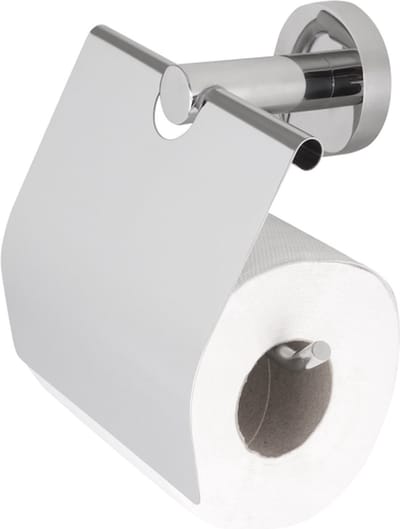 Differnz toiletrolhouder - Met afdekklep - 12 x 12 cm - Chroom
