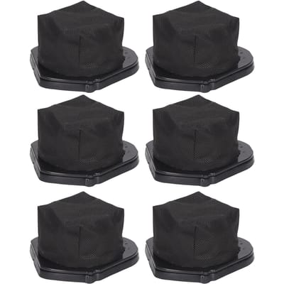6 Stuks Stofbakfilter voor Shark LV900 LV901 XF900 Snoerloze Handstofzuigerfilter black