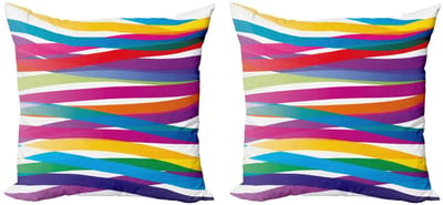 ABAKUHAUS – Kussenhoes Set 2x40x40 cm – Digitaaldruk – Multicolor