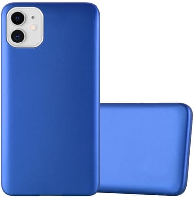 Cadorabo Hoesje geschikt voor Apple iPhone 11 in METAAL BLAUW - Beschermhoes gemaakt van flexibel TPU silicone Case Cover