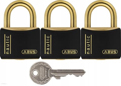 ABUS Messing Hangslot 718/30 B Triples - Weerbestendig