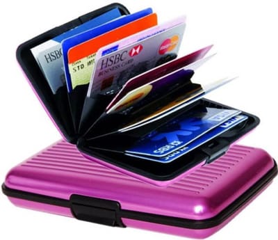 Kaarthouder - Pasjeshouder – Aluminium Portemonne - Creditcard Houder Pasjes Houder- RVS Portemonnee - RFID - LOUZIR