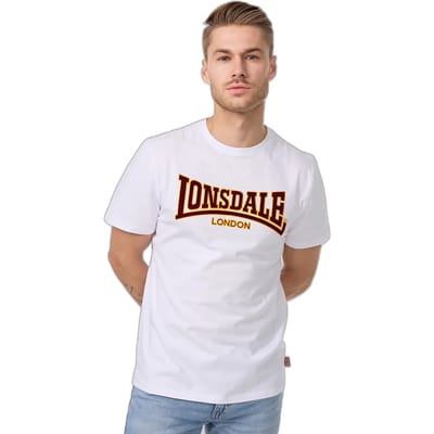 Lonsdale T-Shirt Klassiek T-Shirt slim fit Wit-M