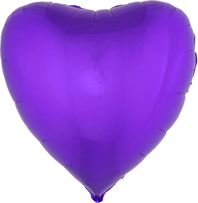 ESPA - Paarse hart folie ballon 45 cm