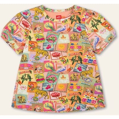 Oilily Tease T-Shirt- maat92/2T Peach Beige