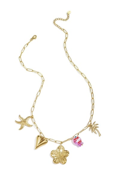 Ketting met strandbedels - Zomer