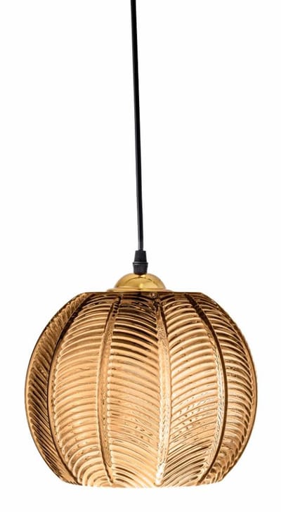 Bloomingville - Adar Glass Pendant Lamp 22x20 cm - Brown