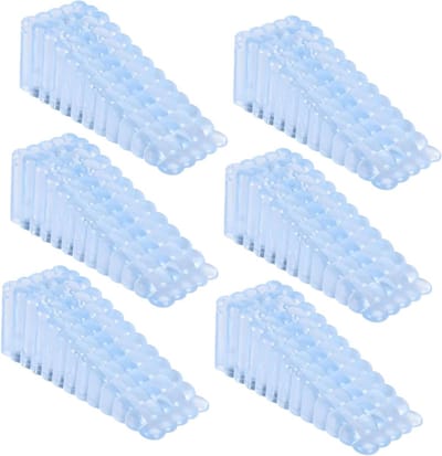 Deurstop Set - Vloer Stopper - Deuren Vastzetten - Antislip Bodem - 6 Stuks - Transparant