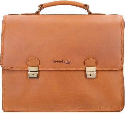 Greenland Nature Nature aktetas RFID Leer 40 cm Laptopcompartiment - 40cm (16 duim) - braun