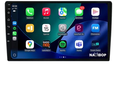 Geschikt voor Universeel 2DIN ( t/m ) | 4+64GB 8-CORE | 10 inch Android 15.0 CarPlay autoradio | Draadloos CarPlay & Android Auto | Externe microfoon | Bluetooth & WiFi | NAVIBOP NB-4513 | Bouwjaar t/m