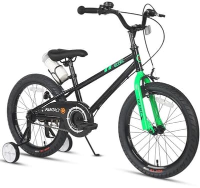 Kinderfiets voor 2-14 jaar met koplampen en kickstand, 14-20 inch, in verschillende kleuren