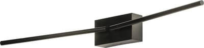 Lumidora Wandlamp 74988 - Voor binnen - STOKJE - 2 Lichts - Ingebouwd LED - 10.0 Watt - 530 Lumen - 2700 Kelvin - Zwart - Metaal