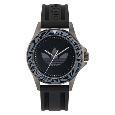 Adidas Originals Expression One AOFH24511 Horloge - Siliconen - Zwart - Ø 44 mm
