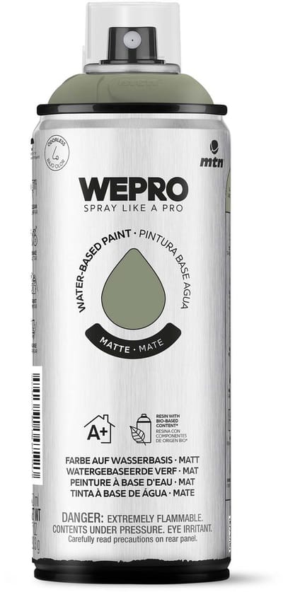 Spuitbus Groen Camo Mat MTN WEPRO WATER-BASED PAINT 400ML