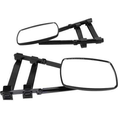 1 Paar Trekspiegelverlengers Links Rechts 360 Graden Verstelbaar Verbeterde Veiligheid Clip-On Trekken black