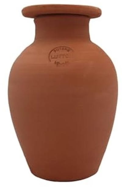 Terracotta Olla voor Natuurlijke Irrigatie - 2,5 Liter, Duurzaam en Economisch Systeem voor Buitenplanten