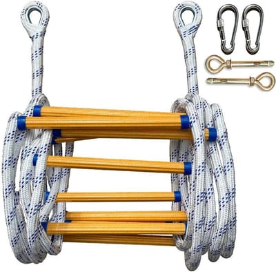 Veiligheidsladder - Noodladder - Snelle Ontsnapping - Hoge Draagkracht - 3 Meter - Geel