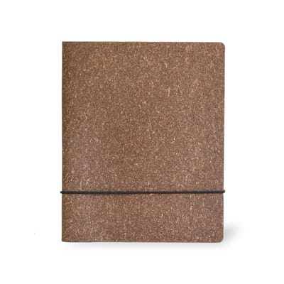 Notitieboek LOOP - Notitieboek A5 - Hervulbaar Notebook - Logboek - Journal - Gelinieerd - Circulair Leer - Bruin | MADE out of