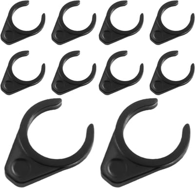 Fiets pedaal gespen - Fietstrainer accessoires - Verbeterde fietscontrole - Snel ontgrendelingsmechanisme - Set van 10 stuks - Zwart
