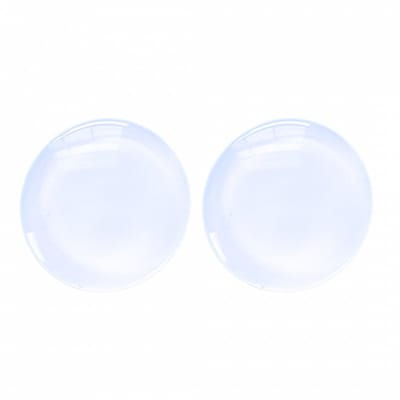 Clip oorbellen Wit 2.5 cm