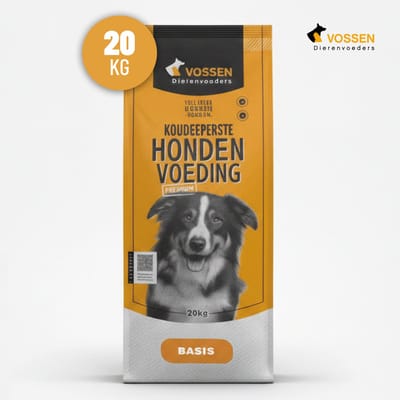 VOSSEN Geperste Brok Basis 20 kg - geperste hondenvoeding - hondenvoer - regular