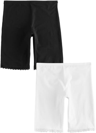 Next - Dames - Set van 2 verkoelende shorts voor gladde dijen voor de menopauze - Zwart