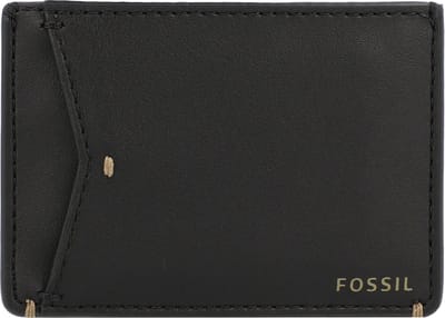 Fossil Joshua creditcard etui 10 cm - 2 Sleuven - black