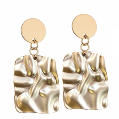 Clip oorbellen-Goudkleurig-Satijn- geen gaatje- Charme Bijoux