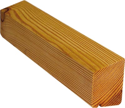Lariksen dwarsbalk afgeschuind met waterscheurgroef voor hekwerk 45x68 mm 70 cm