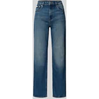Straight Fit Jeans met Logopatch