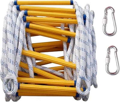 Noodladder - Veiligheidstouwladder - Snelle Ontsnapping - Herbruikbaar Draagbaar - 15 Meter